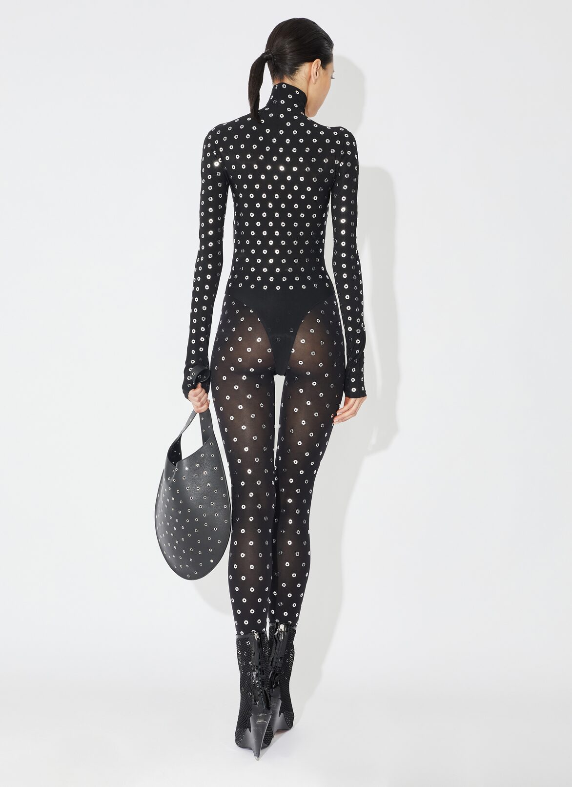 Eyelet tights ALAÏA BLACK EYELET TIGHTS